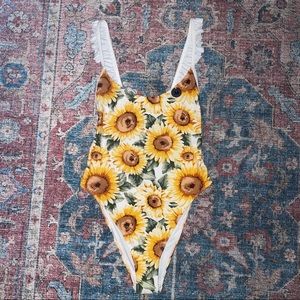 Sunflower one piece swimsuit